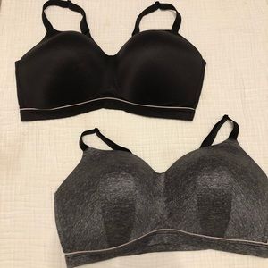 2 Cacique Bras- One Black & One Grey- Size 42 F